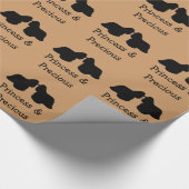 2つのコッカースパニエル犬ラッピング紙 ラッピングペーパー (角)