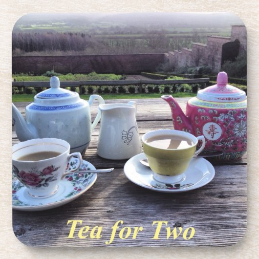 2つのコースターのための茶 コースター (正面)