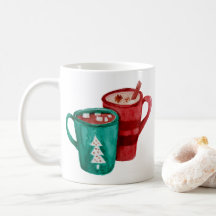 2つのコーヒーマグのためのココ