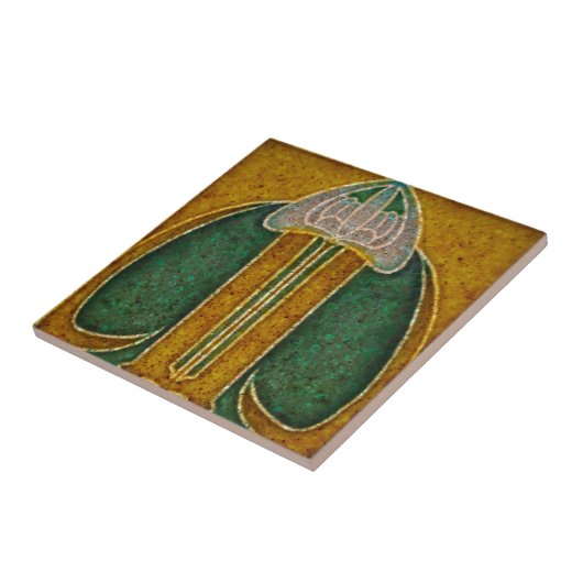 2つのサイズのアールヌーボーのヴィンテージの設計特微のタイル タイル (側面)