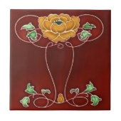 2つのサイズのアールヌーボーのヴィンテージの設計特微のタイル タイル (正面)