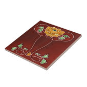 2つのサイズのアールヌーボーのヴィンテージの設計特微のタイル タイル (側面)