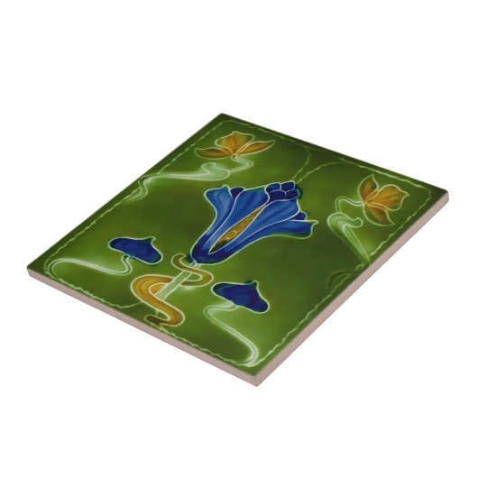 2つのサイズのアールヌーボーのヴィンテージの設計特微のタイル タイル (側面)