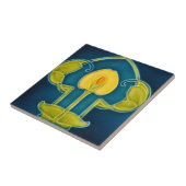 2つのサイズのアールヌーボーのヴィンテージの設計特微のタイル タイル (側面)