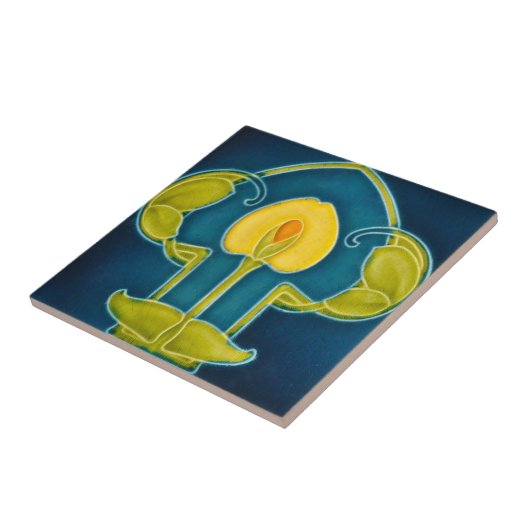 2つのサイズのアールヌーボーのヴィンテージの設計特微のタイル タイル (側面)