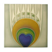 2つのサイズのアールヌーボーのヴィンテージの設計特微のタイル タイル (正面)