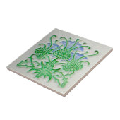 2つのサイズのアールヌーボーのヴィンテージの設計特微のタイル タイル (側面)