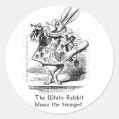 2つのサイズの不思議の国の芸術のステッカーのアリス ラウンドシール (正面)