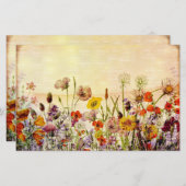 2つのサイドのジャンクジャーナリング紙 (正面/裏面)