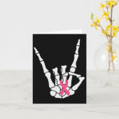 （2つのサイド）乳がんはブーシートおもしろハロウィン カード (黄色い花)