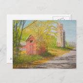 2つのサイロ – Sussex County NJ ポストカード (正面/裏面)