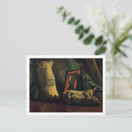 2つのサックスとボトル、ヴァンゴッホファインアート ポストカード (スタンド正面)