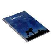 2つのサラブレッド競走馬敵スパイラルノート ノートブック (右側)