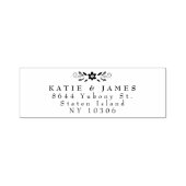 2つのサーナーズモダンシックカップル差出人住所 セルフインキングスタンプ (デザイン)