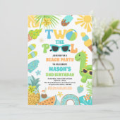 2つのザプールサマー2ndバースデープールパーティー 招待状 (スタンド正面)