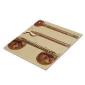 2つのシタールおよびrudraのvina、「ミュージカルからのインディアン、 タイル (側面)