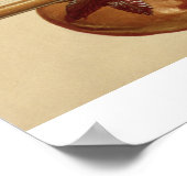 2つのシタールとラドラのヴィーナ，インディアン, 'ミュージカル ポスター (角)