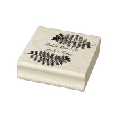 2つのシダブライダルシャワーゴムスタンプをパーソナライズ ラバースタンプ (スタンプ)