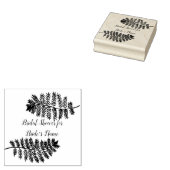 2つのシダブライダルシャワーゴムスタンプをパーソナライズ ラバースタンプ (押印)
