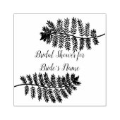 2つのシダブライダルシャワーゴムスタンプをパーソナライズ ラバースタンプ (インプリント)