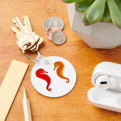 2つのシーホースシーライフキーチェーン キーホルダー