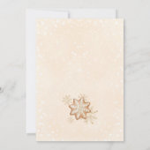 2つのジンジャーブレッドマンツインズクリスマスベビーシャワー 招待状 (裏面)