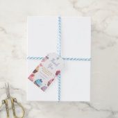 2つのスイートカップケーキ2ndバースデーキャンディパーティー ギフトタグ (より糸付き)