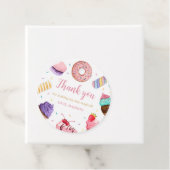 2つのスイートガール2nd誕生日ありがとうメッセージカード フェイバータグ (インサイチュ)