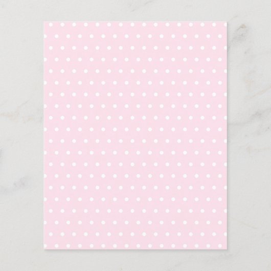 2つのスイートキャンディ2ndバースデーバジェット招待状 (裏面)