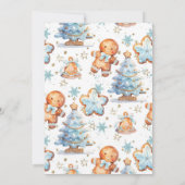 2つのスイートクリスマスクッキー男の子2歳の誕生日 招待状 (裏面)