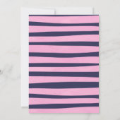 2つのスイートドーナツ水の色の女の子2番目の誕生日イン 招待状 (裏面)