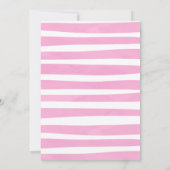 2つのスイートドーナツ水の色の女の子2誕生日 招待状 (裏面)