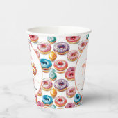 2つのスイートドーナツ2nd誕生日パーティー 紙コップ (左)