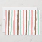 2つのスイートドーナツ2nd誕生日ホワイトフォト 招待状 (裏面)