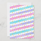 2つのスイートドーナツ2nd誕生日招待状 招待状 (裏面)