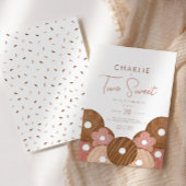 2つのスイートドーナツ2nd – ガールズ誕生日 招待状