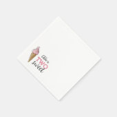 2つのスイートナプキンス – アイスクリームパーティー スタンダードカクテルナプキン (角)