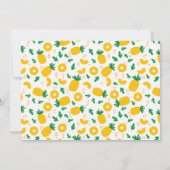 2つのスイートパイナップル2nd誕生日パーティー 招待状 (裏面)