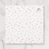 2つのスイートピンクつや消しガールズ誕生日サンキュー フェイバータグ (裏面)