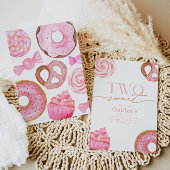 2つのスウィート2nd誕生日招待状 招待状