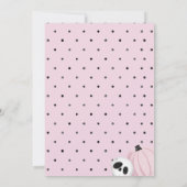 2つのスパイキーなピンクのゴーストの2歳の誕生日招待状 招待状 (裏面)