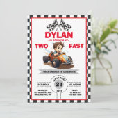 2つのスピード感あふれる招待状 招待状 (スタンド正面)