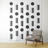 2つのスポン企業のサーロゴの手順と繰り返しカスタム方法 タペストリー (インサイチュ)