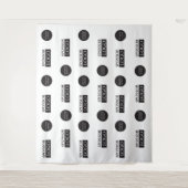 2つのスポン企業のサーロゴの手順と繰り返しカスタム方法 タペストリー (正面)