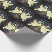 2つのスワン壁紙アートピースwalter crane ラッピングペーパー (角)