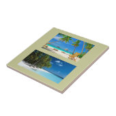 2つのセラミック·タイル(ビーチ) タイル (側面)