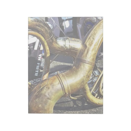 2つのソサポーンとドラム ノートパッド (回転)