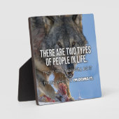 2つのタイプの人 – 成功プラークやる気を起こさせる フォトプラーク (正面)