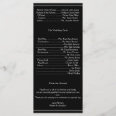 2つのタキシドスレッドローズゲイ結婚式 プログラム (裏面)