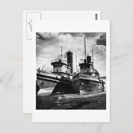 2つのタグ ポストカード (正面/裏面)